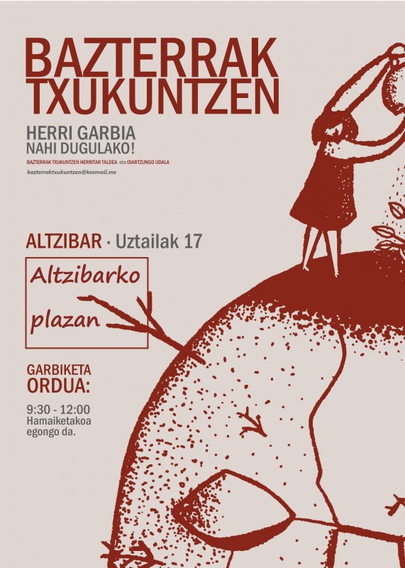 Bazterrak txukuntzen auzolana Altzibarren